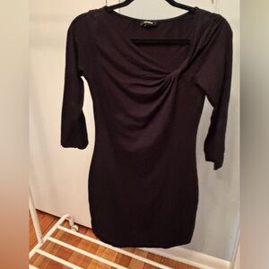 Express Black Long Sleeve Dress
